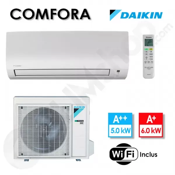 Daikin FTXP50N Comfora — Climatiseur Mono-split 5 kW · Grand Séjour 35-50 m²