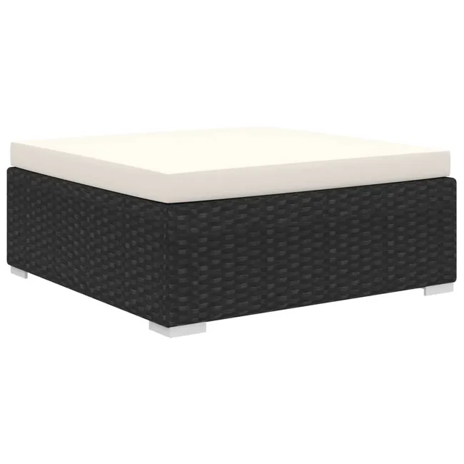 Salon de Jardin Modulable 10 Personnes — Coton Noir Premium NaterialBatik