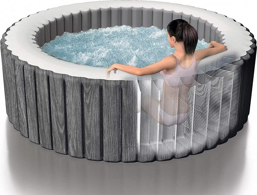 Spa gonflable Intex Greywood Deluxe Ø196 cm — 6 places · 140 jets · WiFi
