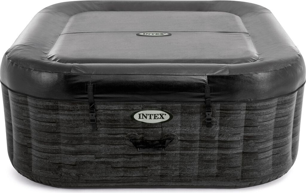 Spa gonflable Intex Greystone Deluxe 173x173 cm — 4 places · Carré · Effet pierre