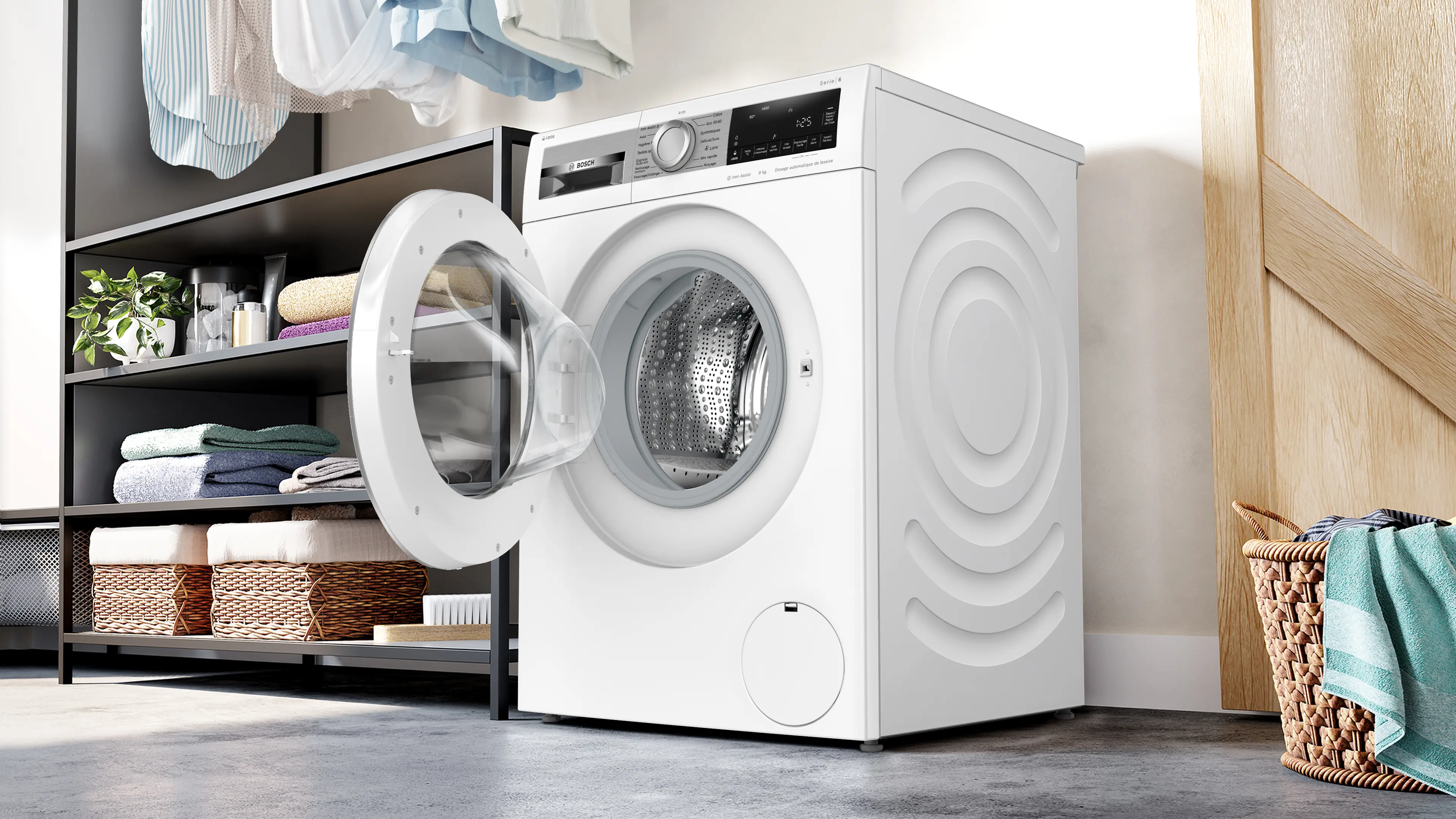 Bosch Série 6 WGG244FSFR — Lave-linge Hublot 9 kg · 1400 trs/min · i-DOS · Classe A