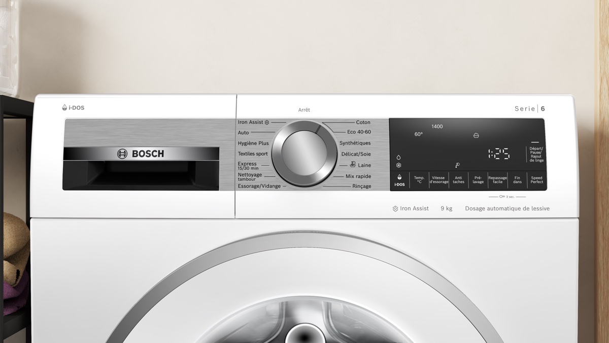 Bosch Série 6 WGG244FSFR — Lave-linge Hublot 9 kg · 1400 trs/min · i-DOS · Classe A