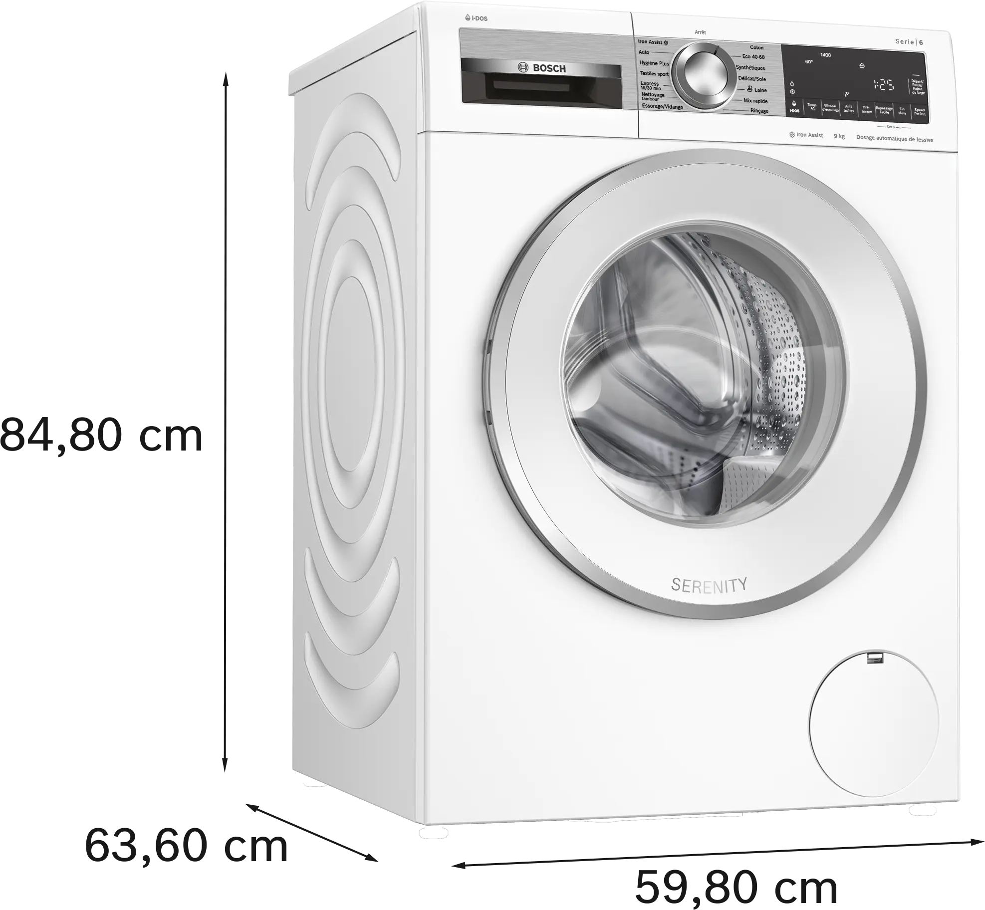 Bosch Série 6 WGG244FSFR — Lave-linge Hublot 9 kg · 1400 trs/min · i-DOS · Classe A