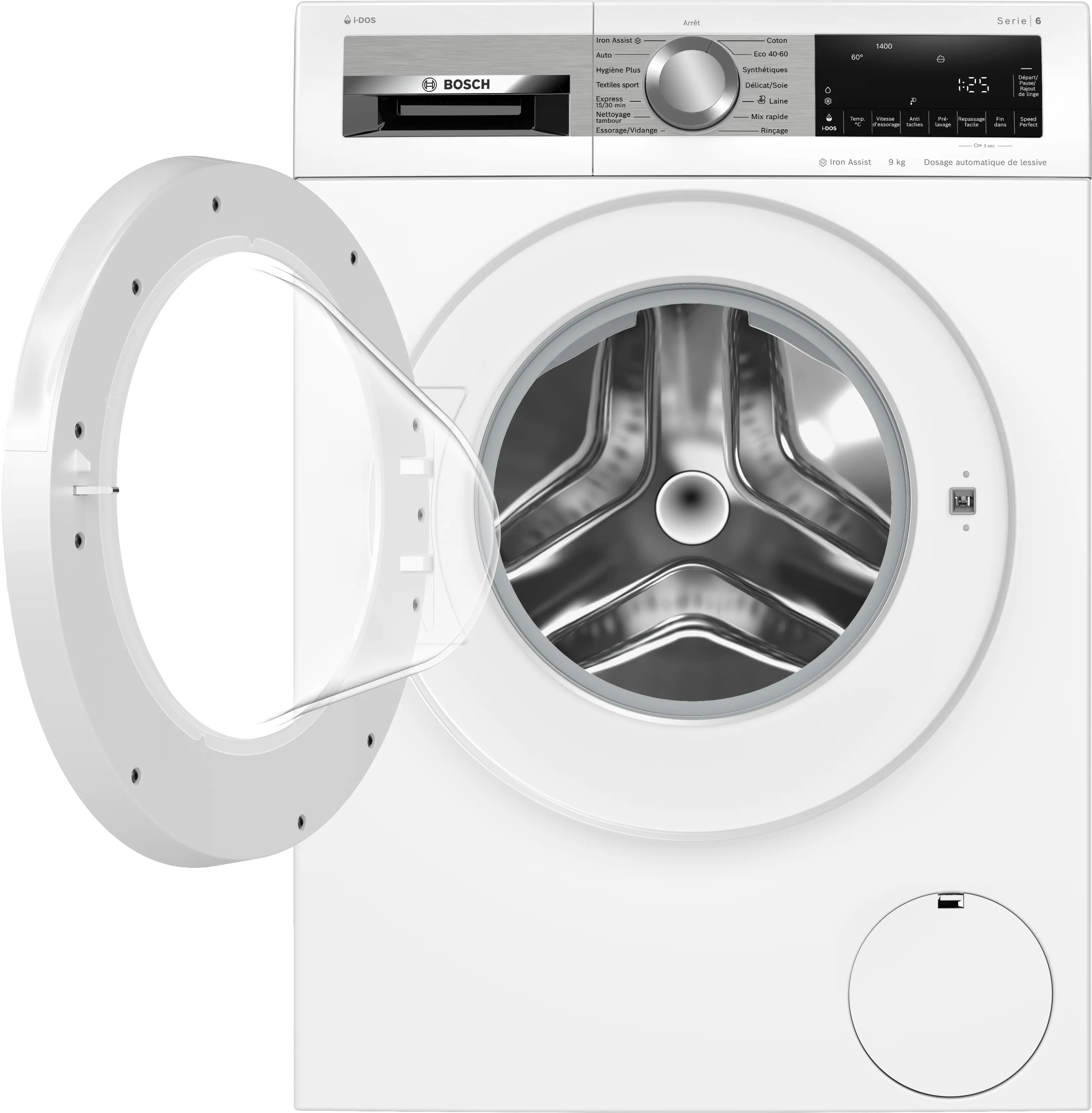Bosch Série 6 WGG244FSFR — Lave-linge Hublot 9 kg · 1400 trs/min · i-DOS · Classe A