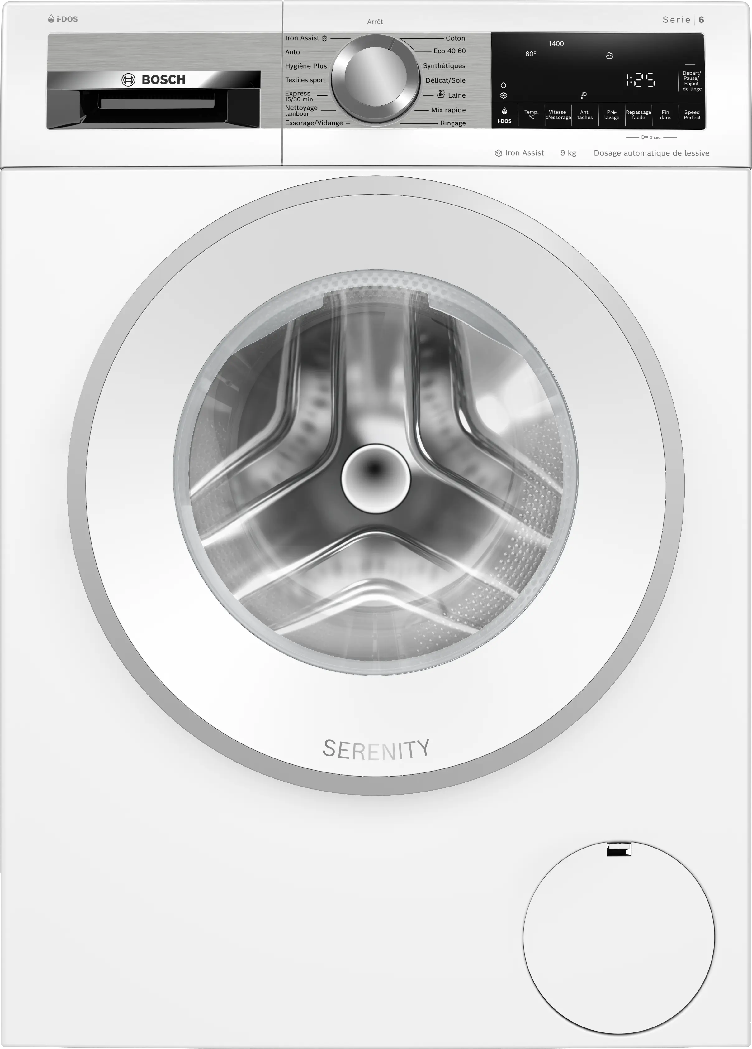 Bosch Série 6 WGG244FSFR — Lave-linge Hublot 9 kg · 1400 trs/min · i-DOS · Classe A