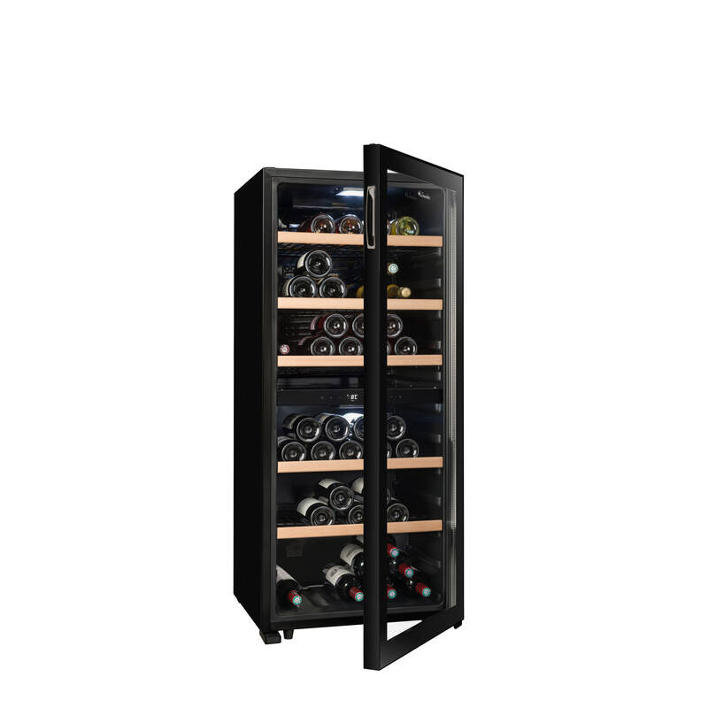 La Sommelière LS102DZBLACK — Cave de Service Double Zone · 102 Bouteilles · Noir Premium