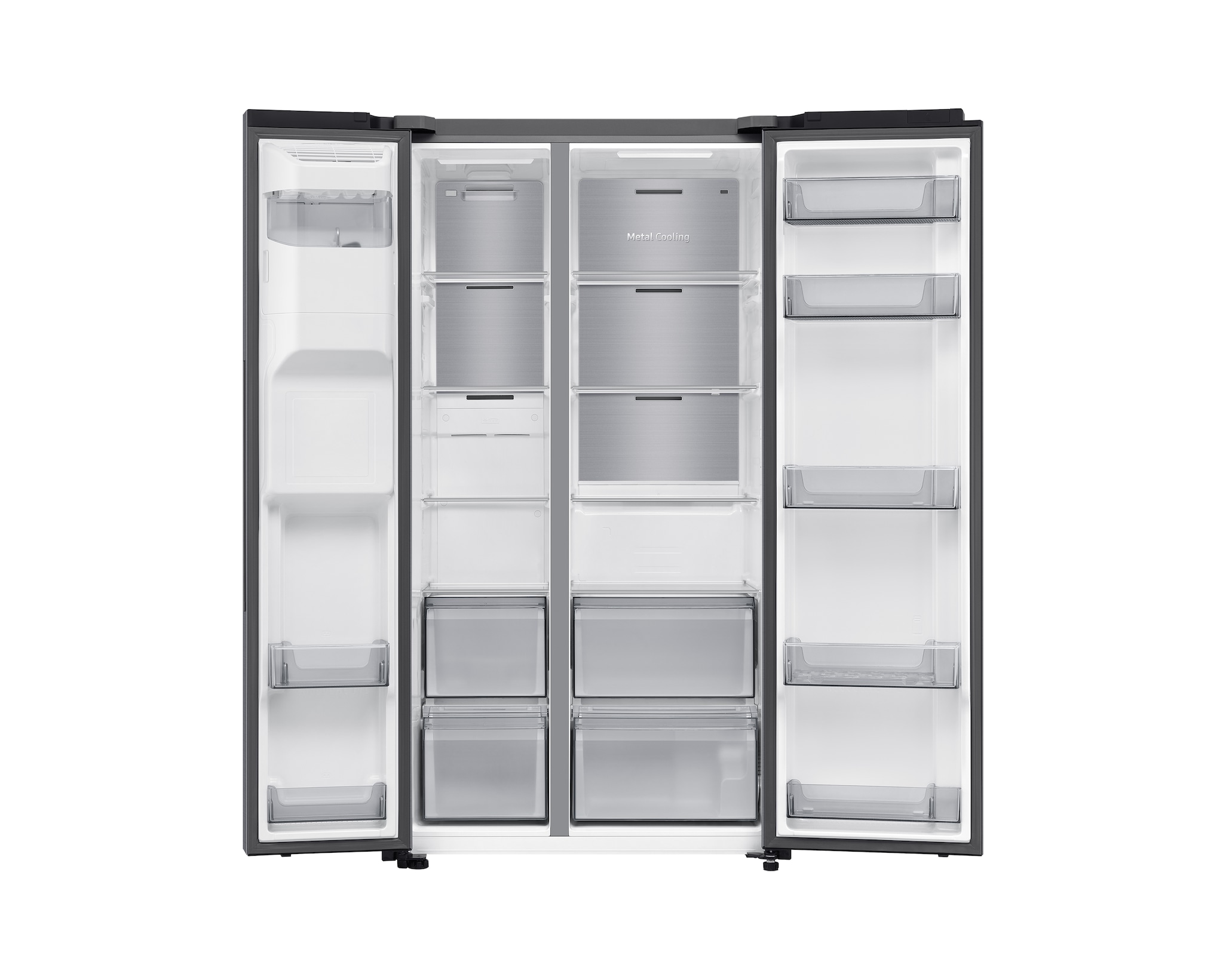 Samsung RS70F64KETEF BESPOKE AI Energy — Réfrigérateur Américain 640L · SmartThings · SpaceMax™ · Twin Cooling Plus · Platinum Inox