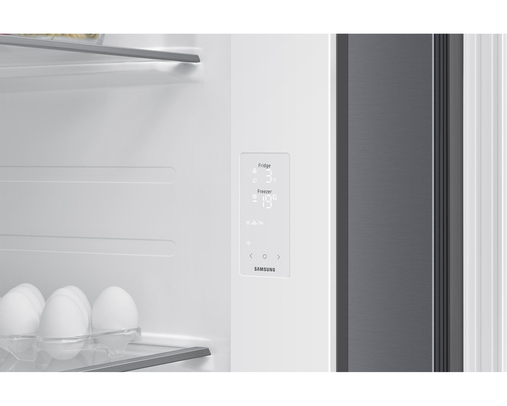 Samsung RS70F64KETEF BESPOKE AI Energy — Réfrigérateur Américain 640L · SmartThings · SpaceMax™ · Twin Cooling Plus · Platinum Inox