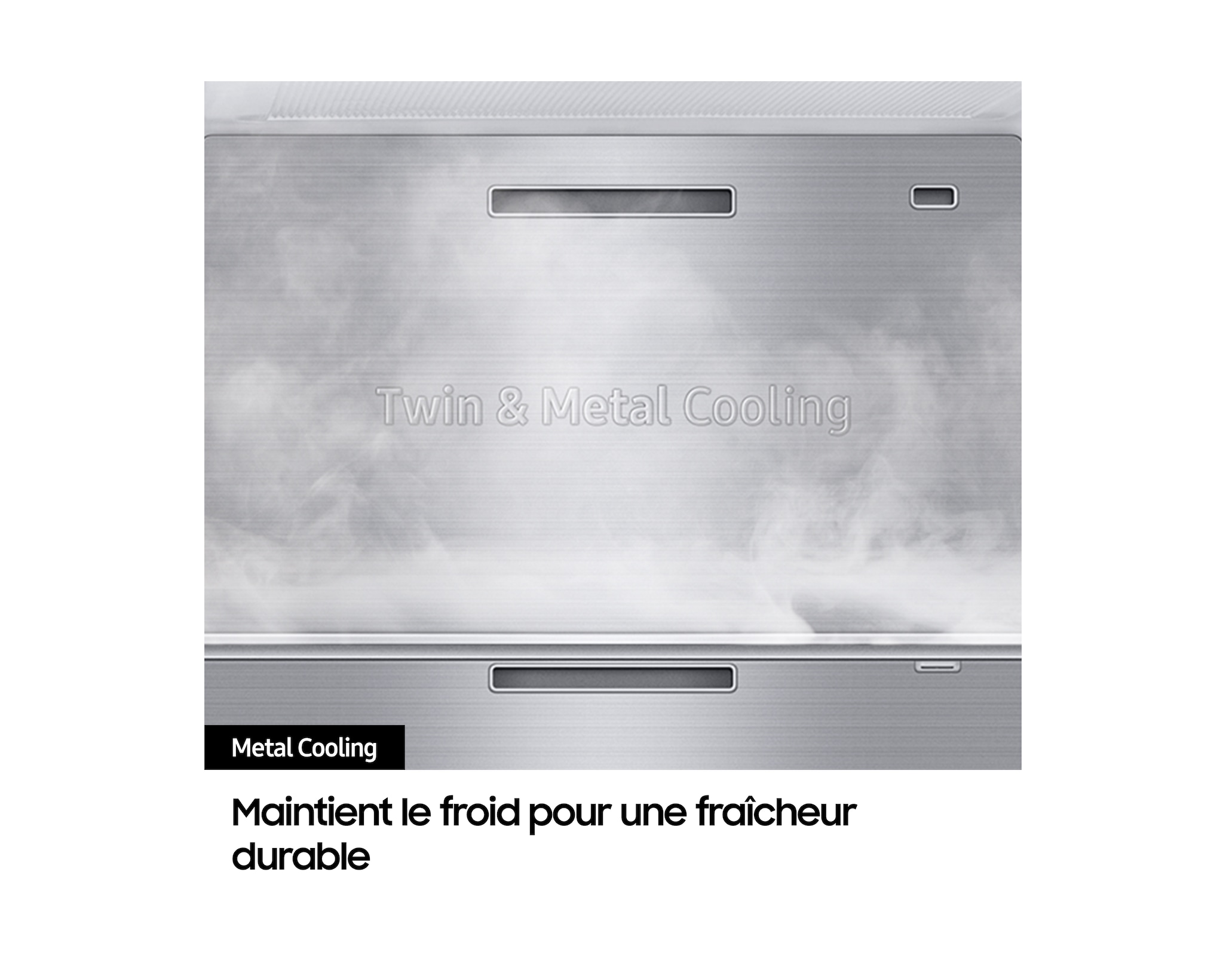 Samsung RS70F64KETEF BESPOKE AI Energy — Réfrigérateur Américain 640L · SmartThings · SpaceMax™ · Twin Cooling Plus · Platinum Inox