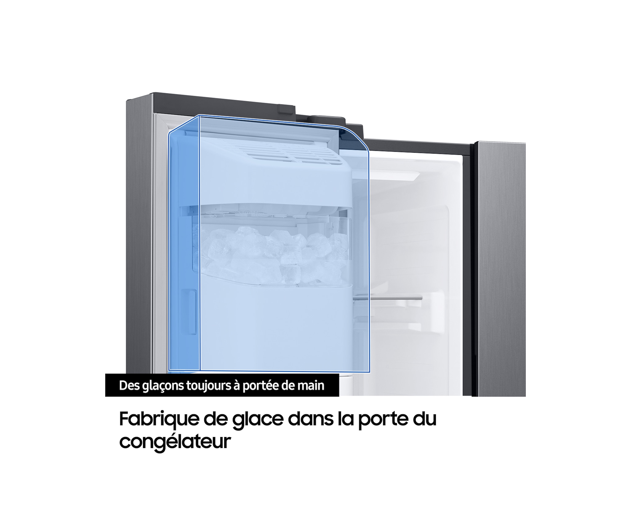 Samsung RS70F64KETEF BESPOKE AI Energy — Réfrigérateur Américain 640L · SmartThings · SpaceMax™ · Twin Cooling Plus · Platinum Inox